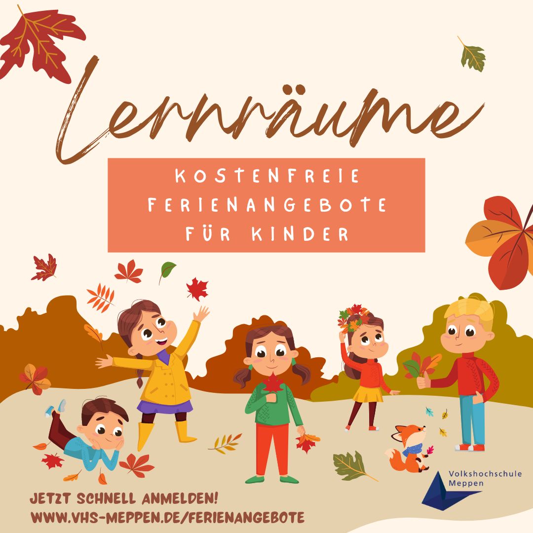 Kostenfreies Ferienangebot "Lernräume"